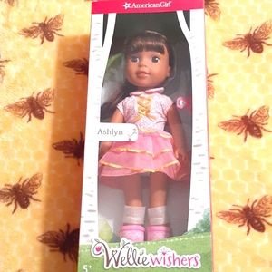 American girl doll from collection wellie wishers.